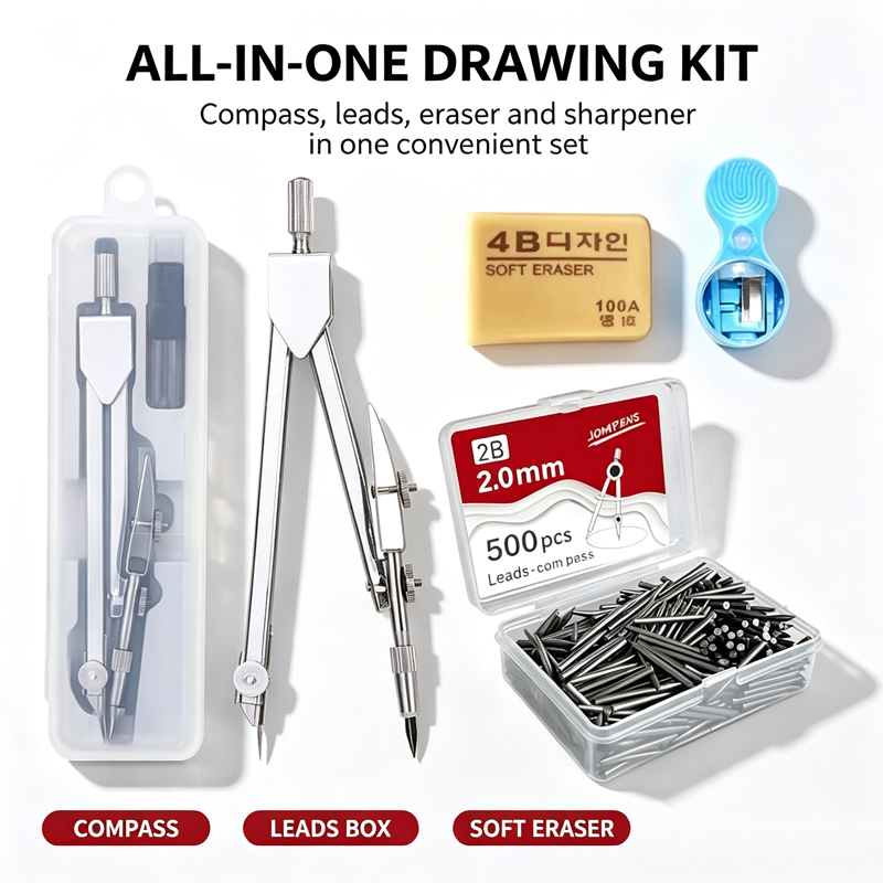 Metal Compass Set Drafting Com - огляд і ціна Compass Geometry Set
