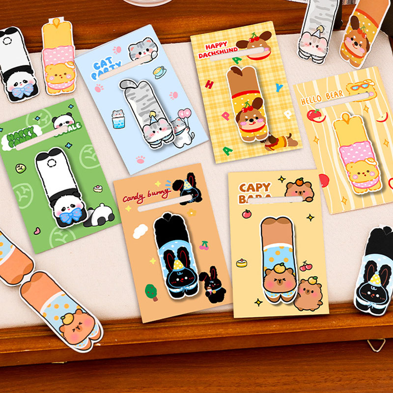 6pcs Kawaii Cute Animal Magnet - огляд і ціна Bookmark Magnetic Clip