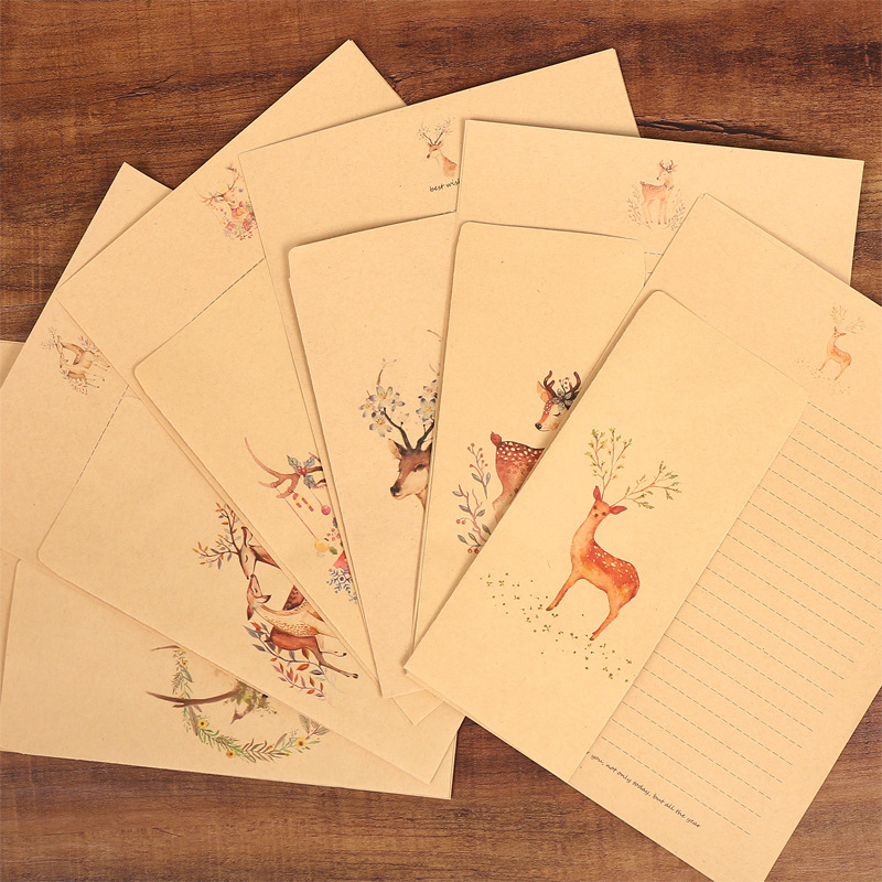 10 Envelopes, 10 Sheets of Let - огляд і ціна Letter Envelope Kraft