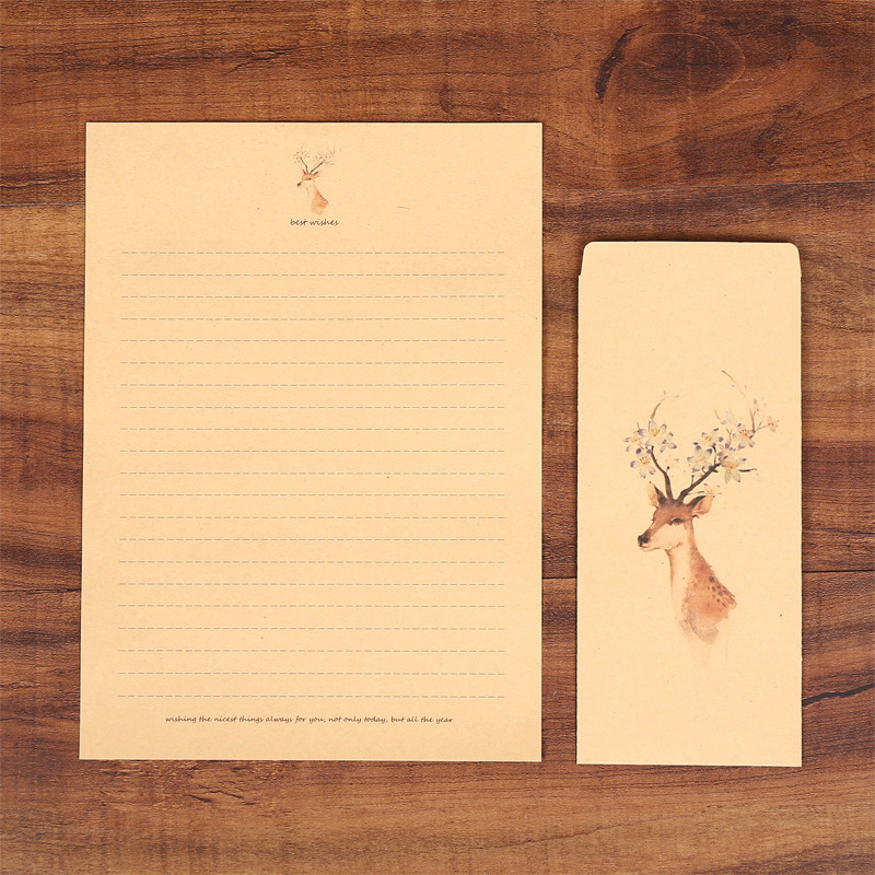 10 Envelopes, 10 Sheets of Let - огляд і ціна Letter Envelope Kraft