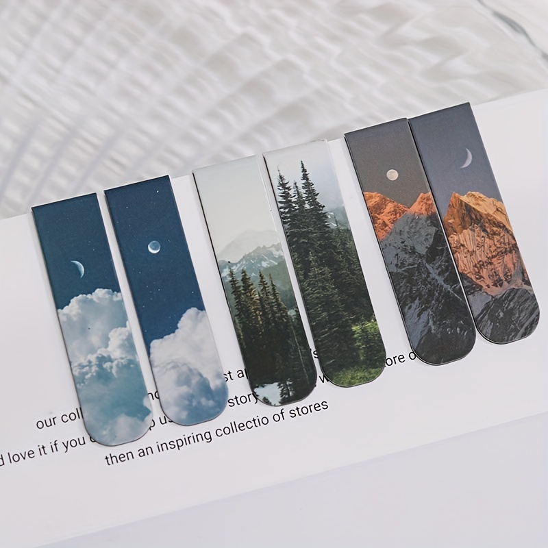 2pcs Landscape Themed Magnetic - огляд і ціна Bookmark Magnetic Clip