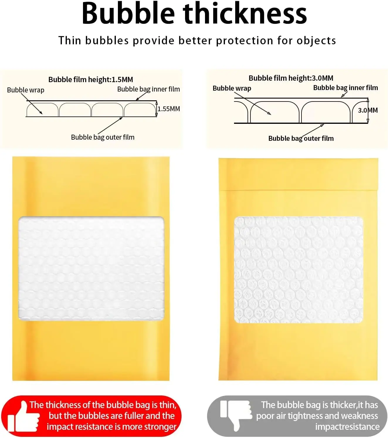 100pcs Bubble Envelope Sending - огляд і ціна Letter Envelope Kraft