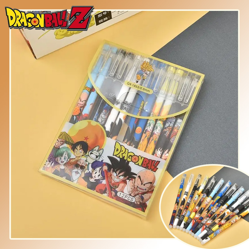 12PCS/Set Dragon Ball Gel Pen  - огляд і ціна Office Supply Office Stationery Items